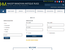 Tablet Screenshot of hagopmanoyan.com